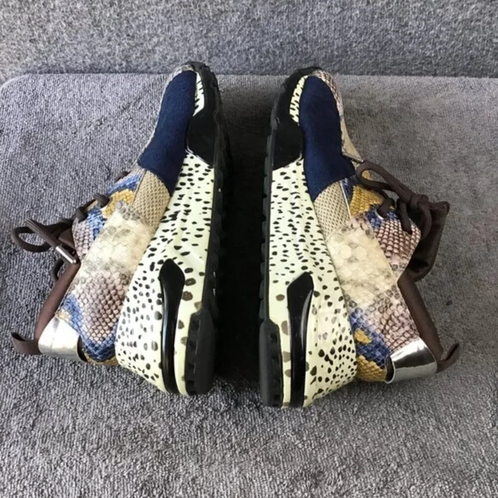 Steve Madden Iconic Cliff Tennis Shoe Sneaker with Snake‎ Skin 11M